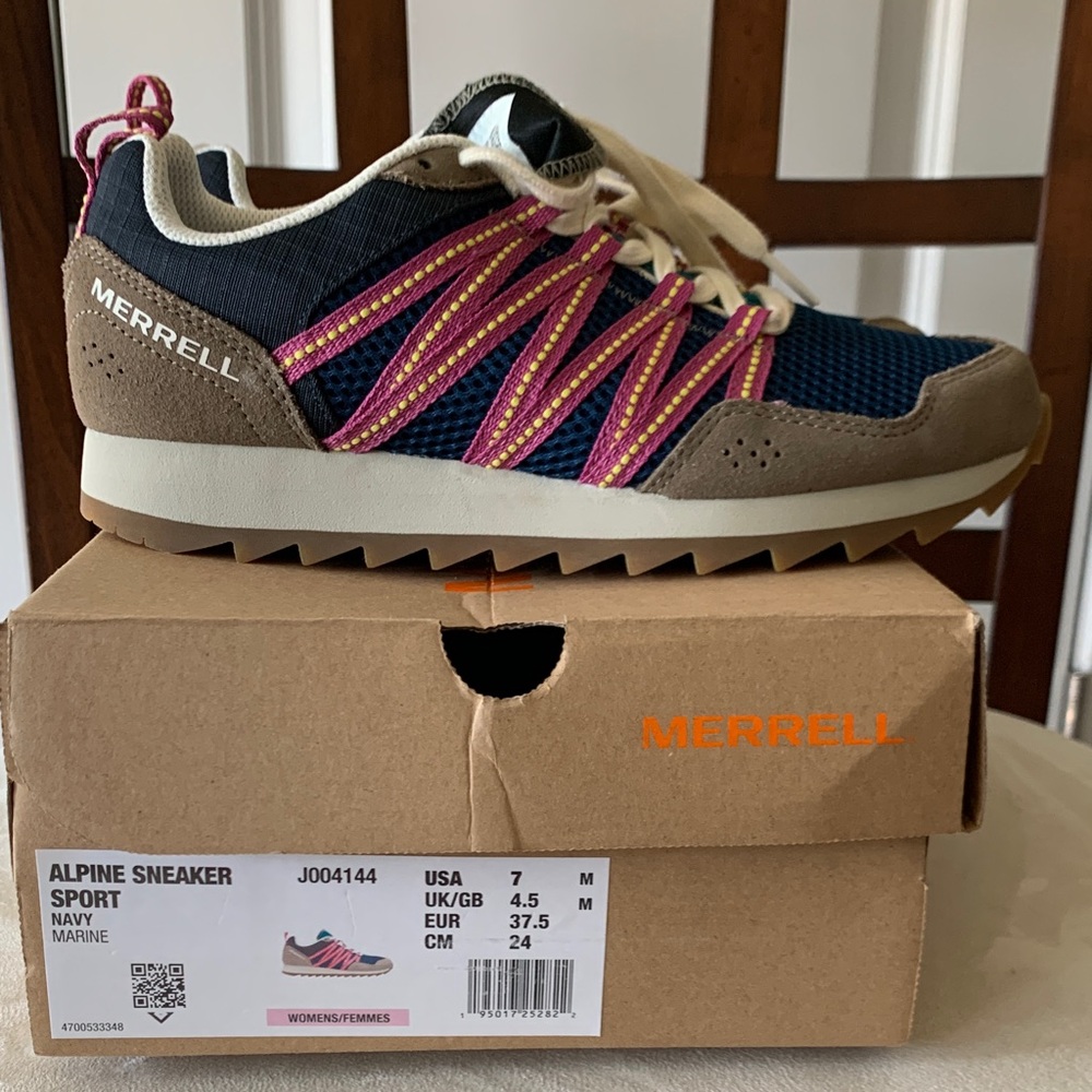 Merrell Navy and Pink Sport Sneakers
